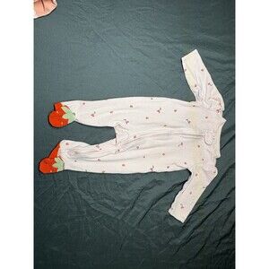 Baby Strawberry PJ Jumper with double zipper